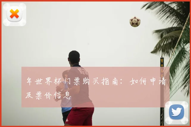 年世界杯门票购买指南：如何申请及票价信息